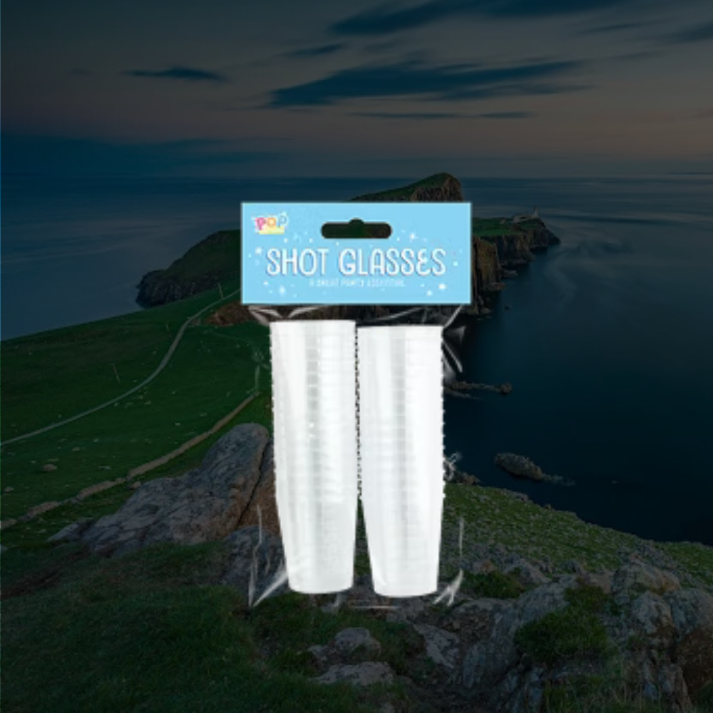 Plastic Shot Glasses - Pack of 50
